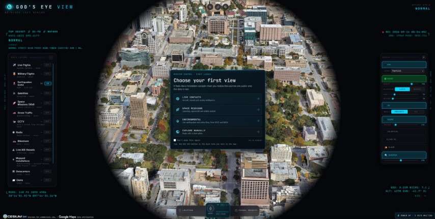 Captura de pantalla de God's Eye View